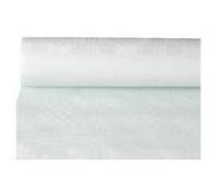 Nappe damassée, (l)1,0 x (L)25 m, blanc