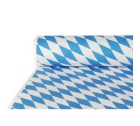 Nappe damassée, (l) 1,0 x (L)50 m, 'bleu bavarois'