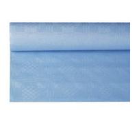 Nappe damassée, (l)1,2 x (L)8 m, bleu clair