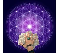 Nappe de 60x60cm pour Cartes de Tarot - Motif Géométrique, pour Divination, Autel, Jeu de Plateau, Oracles, Tapis de Cartes, Support de Runes, Tissu de Lecture de Tarot, Tissu de Tarot pour Divination