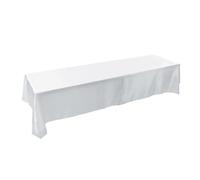 Nappe de banquet SALALIS - Blanc - 145x320cm - Polyester - Résistante aux taches et aux plis
