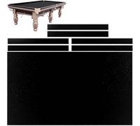 Nappe de Billard Professionnelle en Feutre pour Table de Billard, Convient aux Tables Standard de 7 Pieds/8 Pieds/9 Pieds, Nappe de Jeu de Sport d'intérieur,Noir,2.4M/7ft