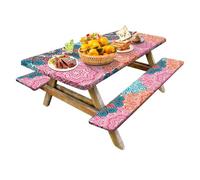 Nappe de camping | Ensemble de housses de table de pique-nique imperméables - Équipement de camping - Kit de housses de banc de pique-nique pour l'extérieur et le camping