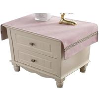 Nappe de Chevet Couverture de Table de Chevet Décoration de Table Couverture de Table Napperons for la Maison Cuisine Salle à Manger Salon Meubles Décor (Color : Pink)