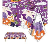 Nappe de coloriage d'Halloween pour enfants, feuilles de papier à colorier, citrouille, fantôme, coloriez votre propre nappe, 137 x 274 cm, affiche géante à colorier pour activités de classe et maison