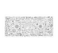 Nappe de dessin de remise des diplômes - Toile en papier extra large de 30 x 72 pouces, poster de coloriage interactif, éducatif | Feuille d'activité artistique pour pour l'école, la maison