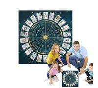 Nappe de Divination de Table de Tarot Tarot - Polyester 36x36 Pouces | Mat à de Lune Mat de Spirituel de Sorcellerie - Durable, léger, Polyvalent pour Les lectures et rituels de tarots