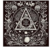 Nappe de divination - Nappe de divination - Astrologie - Oracle - Tapis de jeu de société - Nappe carrée