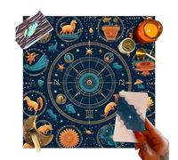 Nappe de divination, nappe spirituelle en velours pêche, nappe psychique, tissu oracle pour fête entre amis, divertissement de famille et rassemblement de camarades de classe