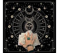 Nappe de Divinations et Tapis de Tarots - Astrologie, Oracles, Jeu de Société, Forme Carrée