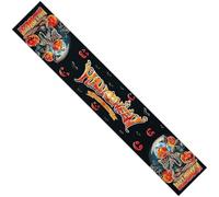 Nappe de fête d'Halloween avec citrouille, toile d'araignée, tête de mort, chemin de table en lin pour décoration de salle à manger, fournitures d'Halloween
