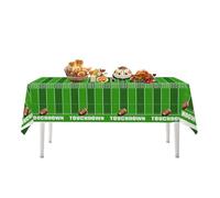 Nappe de football | 137,2 x 274,3 cm | Table de football imperméable | Décorations jetables pour décorations de super-Bowl et décorations de hayon de jeu
