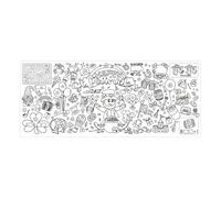 Nappe de peinture géante - 76,2 x 182,9 cm - Feuille de coloriage imperméable - Rouleau d'art créatif - Grande affiche d'activité pour enfants et adultes - Fête, salle de ricolage, design