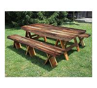 Nappe de pique-nique en bois de 182,9 cm en polyester de 182,9 cm, motif imprimé planches de sol rustiques, style ferme, style campagnard, grain de chêne noyer, pour extérieur, parc, terrasse, 71,1 x