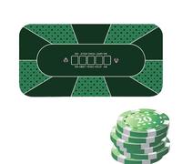 Nappe de poker, nappe de poker,Tapis de Holdem 120x60 cm | Couvertures de table de cartes antidérapantes, tapis de table pour Texas Hold'em, jeux de cartes