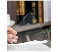 Nappe de protection de table en plastique transparent givré de 2 mm - Pour tables de salle à manger et bureau - 80 x 80 cm - Imperméable et antidérapante - Résistante à la chaleur