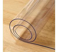 Nappe de protection rectangulaire transparente imperméable de 1,3 mm d'épaisseur pour table de chevet et bureau d'écriture, 127 x 152,4 cm