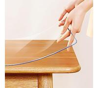 Nappe de protection transparente en plastique transparent 75 x 225 cm Facile à nettoyer Inodore Personnalisable Protection transparente 3 mm d'épaisseur Ne rétrécit pas pour une utilisation dans la cu