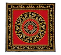 Nappe de table à motif exquis pour tarots, autels, tissu de divinations, tapisserie de table, facile à utiliser, motif floral, nappe de table spirituelle
