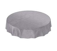 Nappe de table Anro en toile cirée, gris Uni Urban
