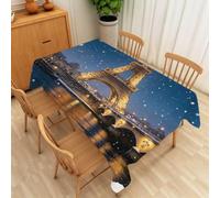 Nappe de Table Carrée 150x150 cm Motif Ville de Paris