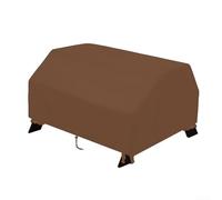 Nappe de table carrée avec poignées Café 102 cm | Oxford polyester 210D, revêtement imperméable, convient aux tables de 102 x 102 cm, café gris pour options beiges