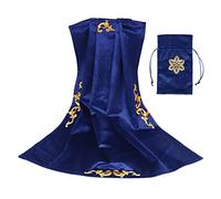 Nappe de table carrée en velours lavable pour cartes de tarot, fêtes de mariage et plus encore, nappe de table pour la lecture, sac carré en velours