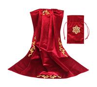 Nappe de table carrée en velours lavable pour cartes de tarot, fêtes de mariage et plus encore, nappe de table pour la lecture, sac carré en velours