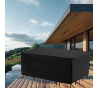 Nappe de table de jardin imperméable 600D Oxford 280 x 190 x 90 cm résistante aux UV pour meubles d'extérieur, chaises et meubles de jardin