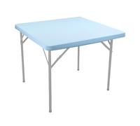 Nappe de Table de Mariage - Nappe élastique carrée avec Caoutchouc Tout Autour - Tapis de Bureau élastique - 86 x 86 cm - Nappe de Cocktail Extensible pour Le Camping et l'extérieur