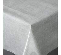 Nappe de table en toile cirée texpot, lavable, ronde 160 cm avec lignes, avec ourlet, en polyester, pour table de jardin