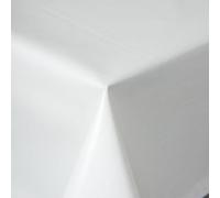 Nappe de table en toile cirée texpot, lavable, ronde 160 cm avec lignes, avec ourlet, en polyester, pour table de jardin