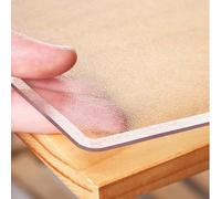 Nappe de table imperméable en PVC mat de 1,5 mm, antidérapante, facile à nettoyer, pour bureau, salle à manger et écrire 110 x 200 cm