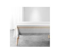 Douceur d'Intérieur – Nappe rectangulaire Iliade – 140x240 cm – Blanc – Coton/Polyester tissé