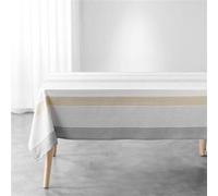 Douceur d'Intérieur – Nappe rectangulaire Iliade – 140x240 cm – Blanc – Coton/Polyester tissé