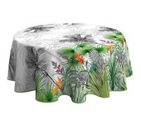 Nappe de table - LE LINGE DE JULES - Fleur de paradis - Anti-taches - Déperlant - Ovale 150 x 240 cm