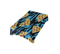 Nappe De Table Motif De Pizza Tigre Bleu Imperméable De Table Antitache Décoration Couvre-Tables Réutilisable, pour Jardin, Party, Café, 137x183cm