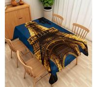 Nappe de Table Rectangulaire 140x200 cm, Motif Paris