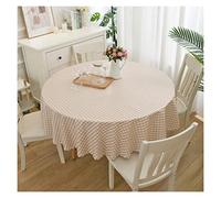 Nappe de table rectangulaire à motifs variés pour l'extérieur - SZWLJ - 140 x 140 cm - Grille Orange - Transparent - Polyester - Dîner, réunion d'amis