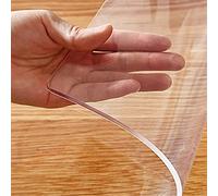 Nappe de table rectangulaire en plastique PVC imperméable pour table de salle à manger, table basse de salon, 81,3 x 152,4 cm ou 147,3 cm