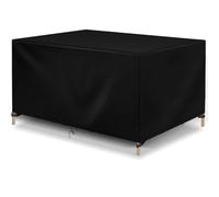 Nappe de table rectangulaire imperméable 130 x 50 x 70 cm - Protection contre les UV - Oxford 420D - Pour jardin, terrasse, bache - Résistante à toutes les conditions météorologiques