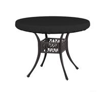 Nappe de table ronde d'extérieur en tissu Oxford 210D robuste pour protection de meubles résistante aux intempéries (104 x 10 cm)