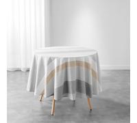 Douceur d'Intérieur Nappe ronde Iliade Ø 180 cm Blanc Coton & Polyester tissé
