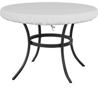Nappe de table ronde pour extérieur, imperméable, résistante aux UV, pour tables de 175 x 10 cm, résistante aux intempéries, protection pour meubles de terrasse