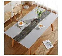 Nappe de Table Simili Cuir, Nappe Impermeable Anti Tache, Nappe Grande Taille Rectangulaire ou Carrée, épaisse 2mm Nappe pour Table, Tapis de Protection en Similicuir pour Ta(Size:90×150cm,Color:ré)