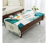 Nappe De Table Toile Cirée Ronde Salon Simple avec Table Basse Rectangulaire en Coton Et Lin-Je_60 * 160Cm
