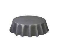 Nappe de Table - UNIQUE - Plastique - Ronde - Argent - 210 cm