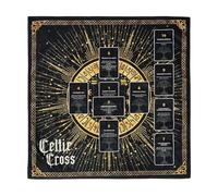 Nappe de tarot carrée en velours - Fournitures de sorcière pour lieu sacré, rituel celtique païen, table de salle à manger