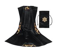 Nappe de tarot carrée en velours lavable pour cartes de tarot, fêtes de mariage et plus encore, nappe de tarot, nappe de tarot pour la lecture carrée en velours