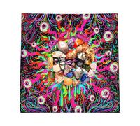Nappe de tarot - Nappe des sorcières, modification du tissu | Nappe spirituelle pour lieux sacrés, mer de papillons et fleurs Nappe de tarot Nappe sacrée, décoration de la maison Mer